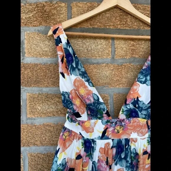 NBD Lightning White Floral Print Skater Dress M - Picture 12 of 14